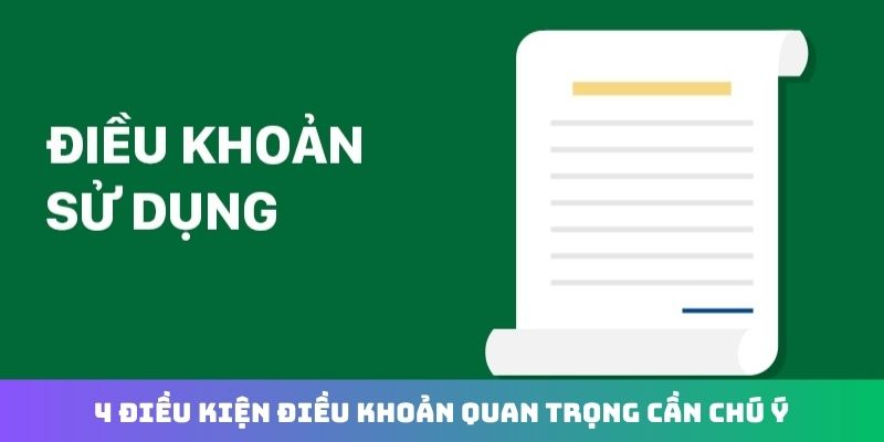 4 điều kiện điều khoản quan trọng cần chú ý