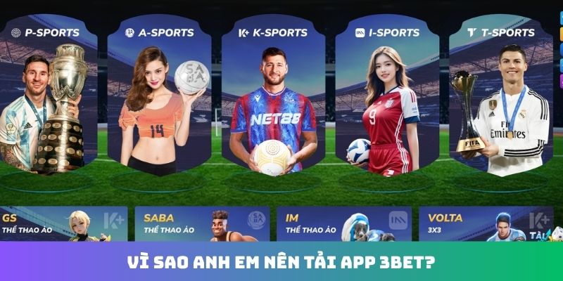 Vì sao anh em nên tải app 3Bet?